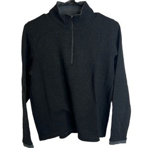 Ibex Womens 1/4 Zip Mock Neck Sweater Superwash Merino Wool